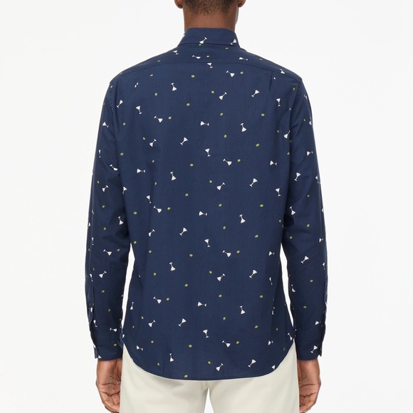 New JCREW Mens Size XL Classic Flex Casual Shirt Navy Multi $89 BT132 - Picture 4 of 5